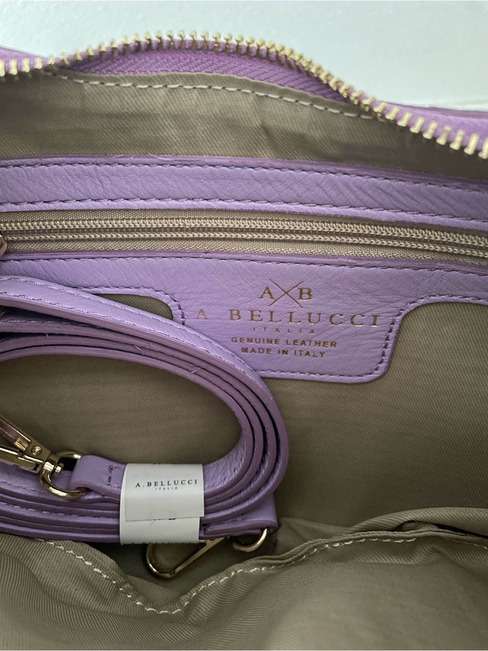 A. Bellucci Genuine Leather Woven Circle Bag - Picture 3 of 3